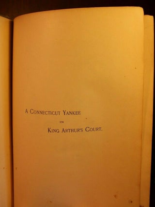 A Connecticut Yankee in King Arthur's Court, RARE half-title page