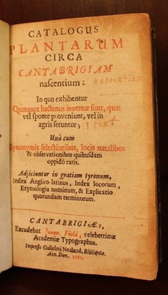 Catalogus plantarum circa Cantabrigiam nascentium