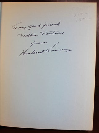 Memoirs of Herbert Hoover SIGNED