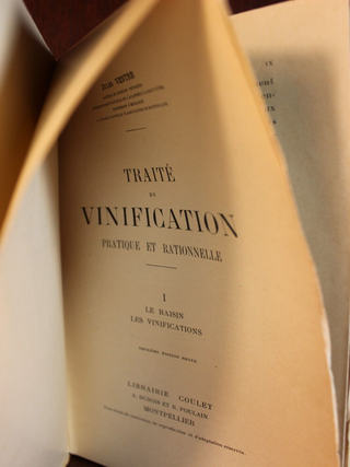 Traite De Vinification Pratique Et Rationnelle (Winemaking Process)
