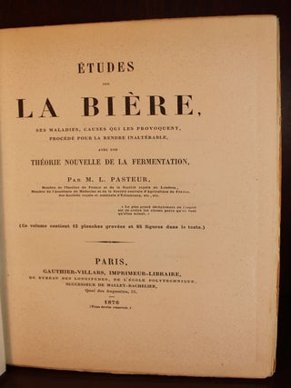 Etudes Sur La Biere (Study of Beer or Fermentation)