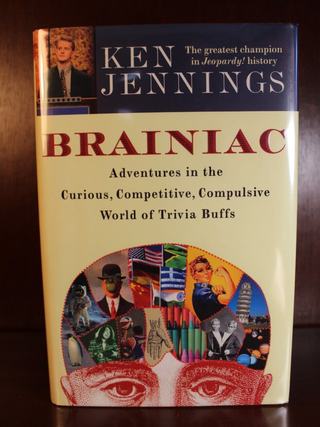 Item #3717 Brainiac SIGNED. Alex Trebek Ken Jennings