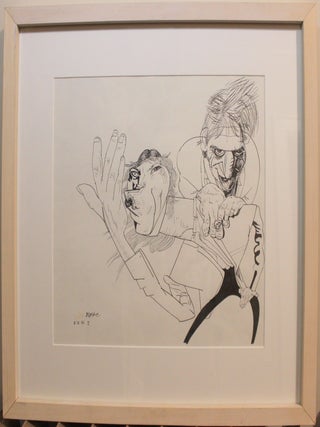 Item #3722 Rolling Stones, Mick Jagger and Keith Richards Original Caricature Art. Philip Burke