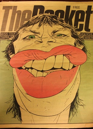 Mick Jagger Original Cover of The Rocket Magazine, The Rolling Stones