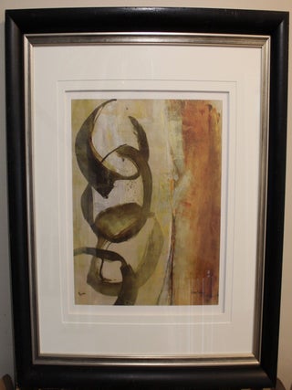 Item #3730 Ethan Allen Oasis Series C Giclee Dennis Gastone Framed Fine Art Print. Dennis Gastone