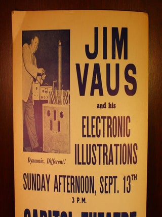 Jim Vaus Poster c1950's Mafia Mickey Cohen Gangster Evangelist Billy Graham