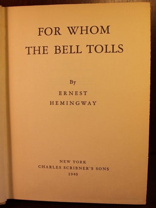 For Whom the Bell Tolls