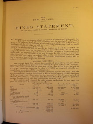 New Zealand Papers and Reports Relating to Minerals and Mining