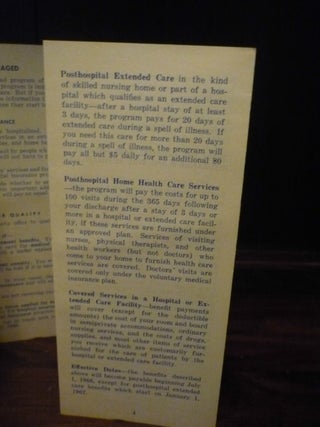 A Brief Explanation of 'Medicare' Health Insurance for the Aged