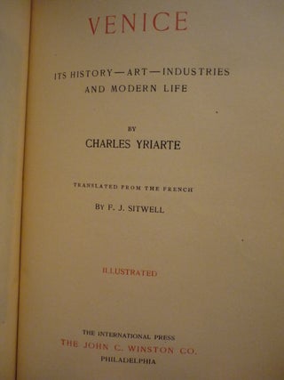 Venice: its History - Art - Industries and Modern Life