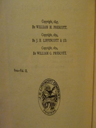 History of the Conquest of Peru