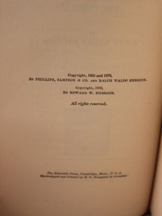 Representative Men, Nature, Addresses, and Lectures
