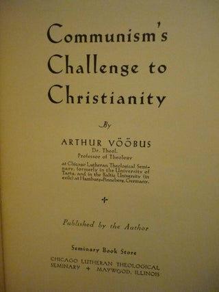 Communism's Challenge to Christianity