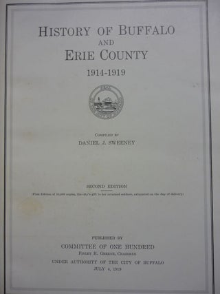History of Buffalo and Erie County 1914-1919: Buffalo and Erie County In The World War