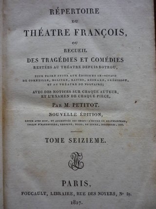 Directory of the French Theater