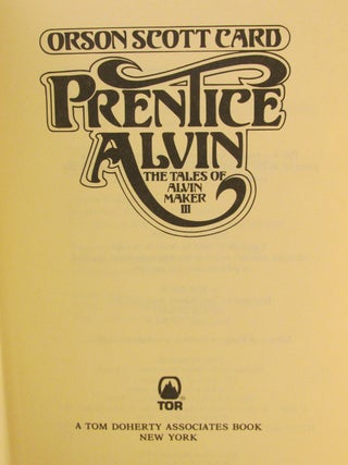Prentice Alvin, The Tales of Alvin Maker III