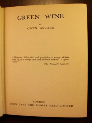 Green Wine
