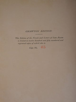 Letters of Jane Austen Vol XI & XII