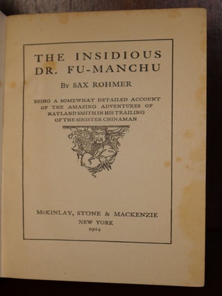 The Insidious Dr. Fu-Manchu