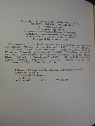 Pieces of the Frame