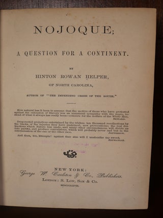 Nojoque: A Question For a Continent