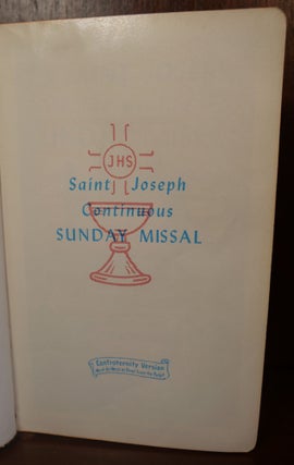 Saint Joseph Continuous Sunday Missal