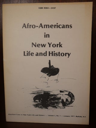Item #4125 Afro-Americans in New York Life and History. Monroe Fordham