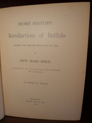 Home History Recollections of Buffalo