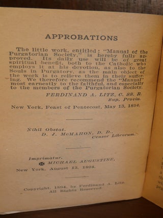 Manual of the Purgatorian Society