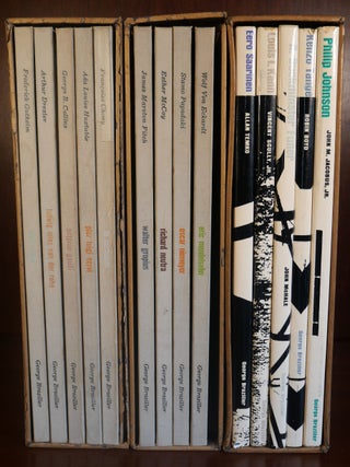 Item #4152 Masters of World Architecture. Ludwig Mies Van Der Rohe Antonio Gaudi, Eero Saarinen,...