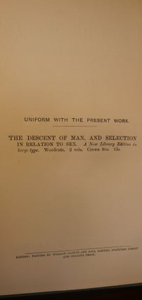 The Origin of Species Vol II