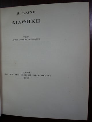 The New Testament in Greek