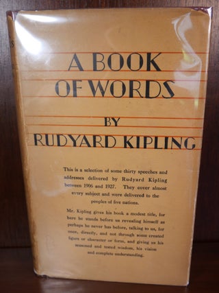 Item #4249 A Book of Words. Rudyard Kipling