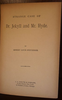 Strange Case of Dr. Jekyll and Mr. Hyde