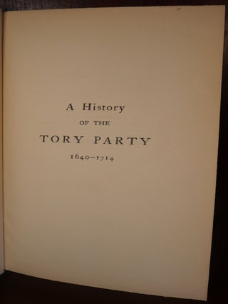 A History of the Tory Party