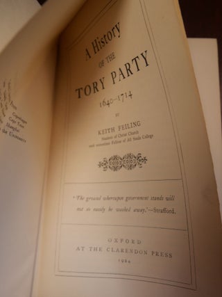 A History of the Tory Party