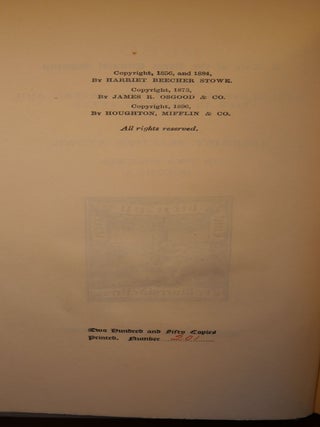 Mrs. Stowe's Writings in 15 of 17 Volumes