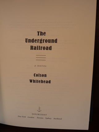 The Underground Railroad SIGNED