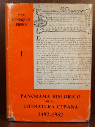 Item #4453 Panorama Historico De La Literatura Cubana Volume I. Max Henriquez