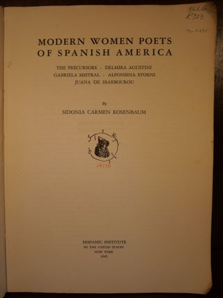 Modern Women poets of Spanish America
