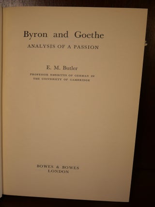 Byron and Goethe