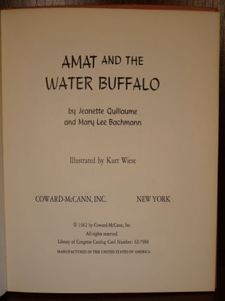 Amat and The Water Buffalo SIGNED