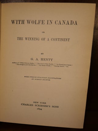 With Wolfe in Canada