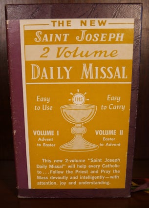 Item #4521 Saint Joseph Daily Missal 2 Volumes. Rev. Hugo H. Hoever