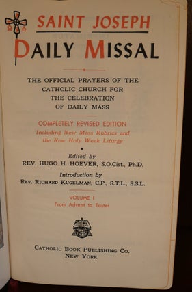 Saint Joseph Daily Missal 2 Volumes