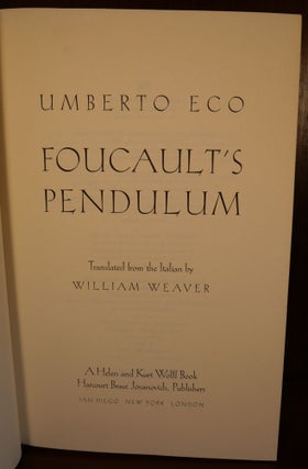 Foucault's Pendulum