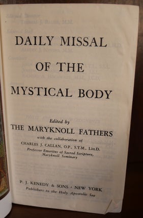 Daily Missal of the Mystical Body