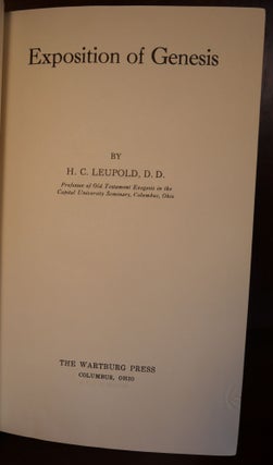 Exposition of Genesis Complete in One Volume