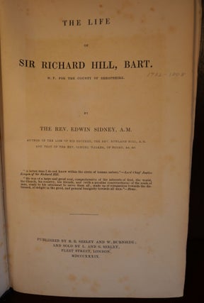 The Life of Sir Richard Hill, Bart