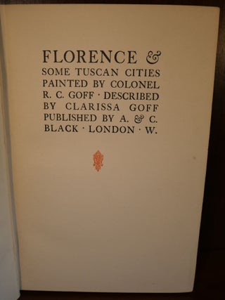 Florence & Some Tuscan Cities Painted
